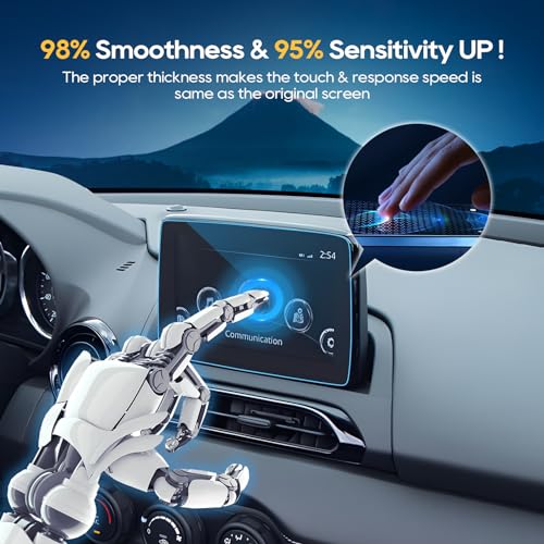 Image of LFOTPP Tempered Glass Screen Protector 7 Inch for Mazda Mazda 3(2014-2016) | CX-3(2016-2021),MX-5 Miata(2016-2023),F i a t 124 Spider(2017-2020),Toyo t a Yaris(2018-2020) Accessories