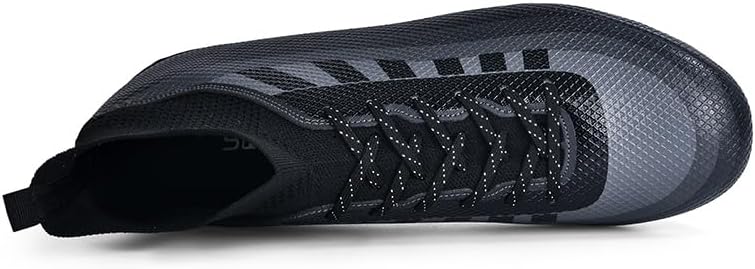 KIUSMETY Soccer Cleats for Mens Womens Lace-Up Indoor Professional Training Turf Football Boots High Ankle Baseball Shoes - Image 4