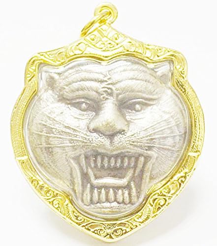 Muay Thai Amulets Tiger Pendants Amulets Magic Tiger Luang Bhor Bhern Life Protection,Money Attraction Charm Thai Amulet