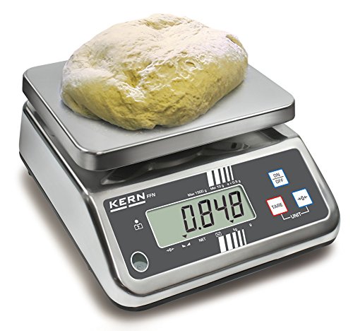 Kern FFN 25K10IPM - Robust, Space-Saving Bench Scale, Protected by Stainless Steel and IP65 Rating, with EC Type Approval [M], Weighing Range [Max]: 25 kg, Readout [d]: 10 g, Incl. VERIFICATION