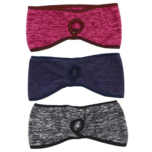 NOLITOY 3Pcs Sports Ear Warmer Headband Full Coverage Cold Ear Muffs for Running Skiing Hiking and Outdoor Activities Comfortable and Durable Design