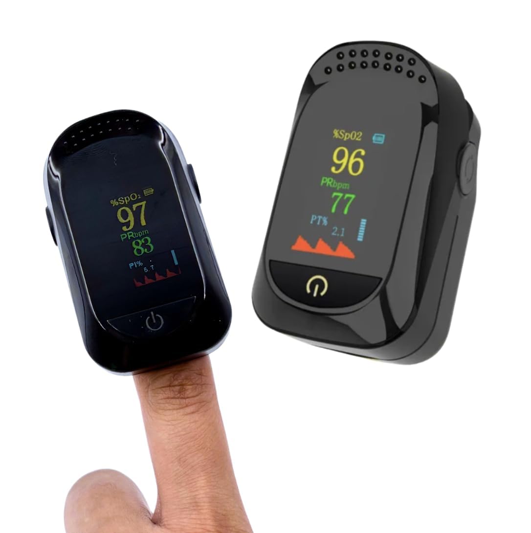 Colorsole Digital Pulse Oximeter Professional Pulse Oximeter Fingertip, SpO2 Black