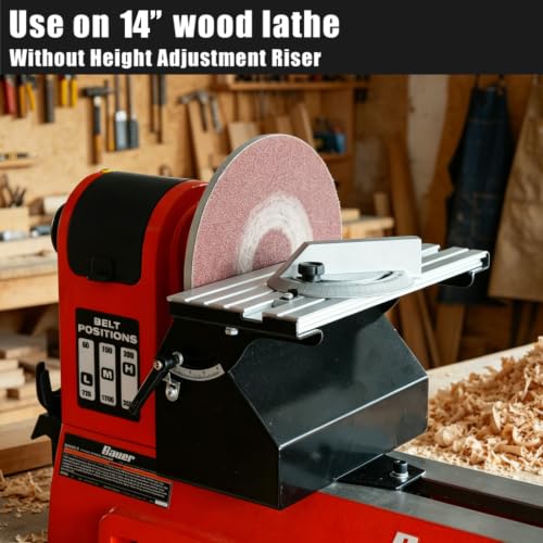Image of Lathe Mounted Disc Sander for 14 inch and 16 inch Woodtuning Lathe with Thread 1 inchX8TPI, Sanding Accessory, 9 inch Disc Sander.