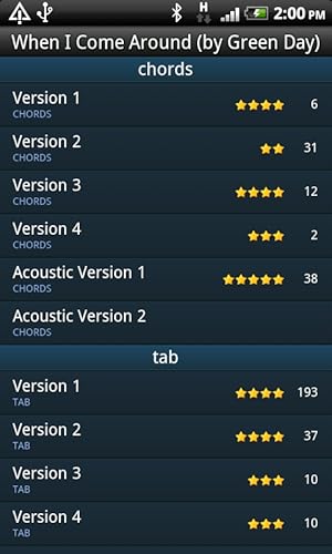 GuitarTapp tabs & chords