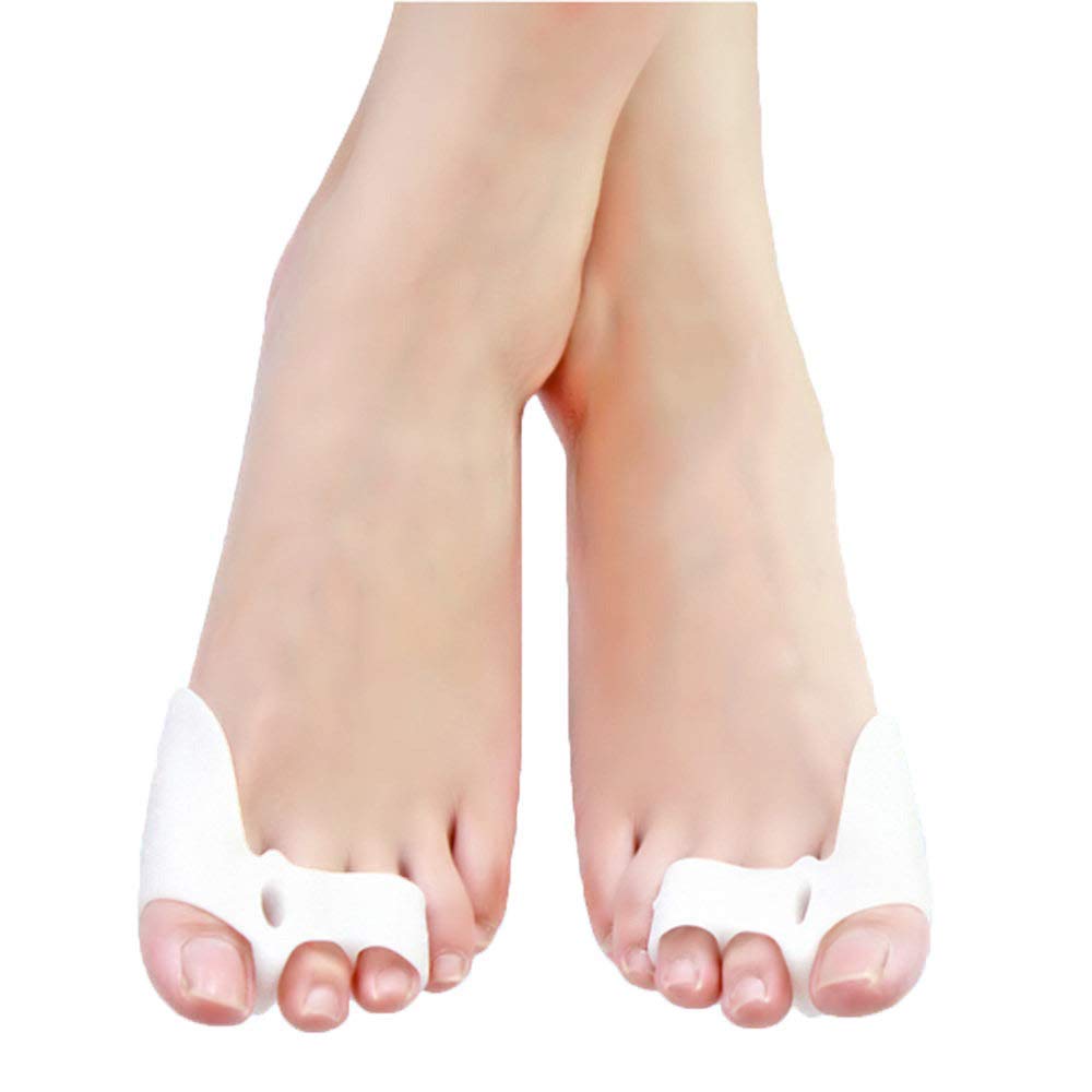 TILEZE Korrektur und Entlastung, Schienenpolster für Hallux Valgus, Großzehengelenk, Hammerzehe, Zehenspreizer, Abstandshalter, Glätteisen mit 2 Paaren