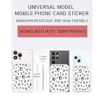 ADBOR-Leather-Phone-Card-Holder-Dual-Pocket-Phone-Wallet-Stick-On-Cute-Card-Holder-for-Back-of-Phone-Credit-Card-Holder-for-Phone-Case-Suitable-for-Most-Phones-Cute-Dog-Paws-Cute-Dog-Paws