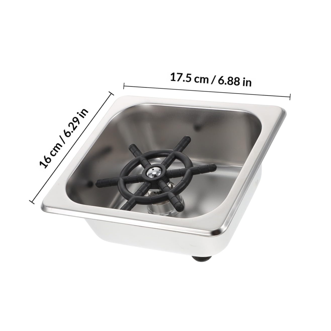 Lavabicchieri in Acciaio Inox Automatico ad Alta Pressione per Bar e Casa Lavabottiglie Multifunzione Tubo Risciacquo Rapido per Bicchieri di Vetro di Varie Dimensioni
