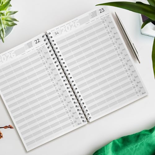 KOCHDIALOG Agenda 2026 A4 de peluquería, libro de pedidos para 1 a 5 empleados, 30 minutos, planificador, calendario de citas, calendario - imagen 8