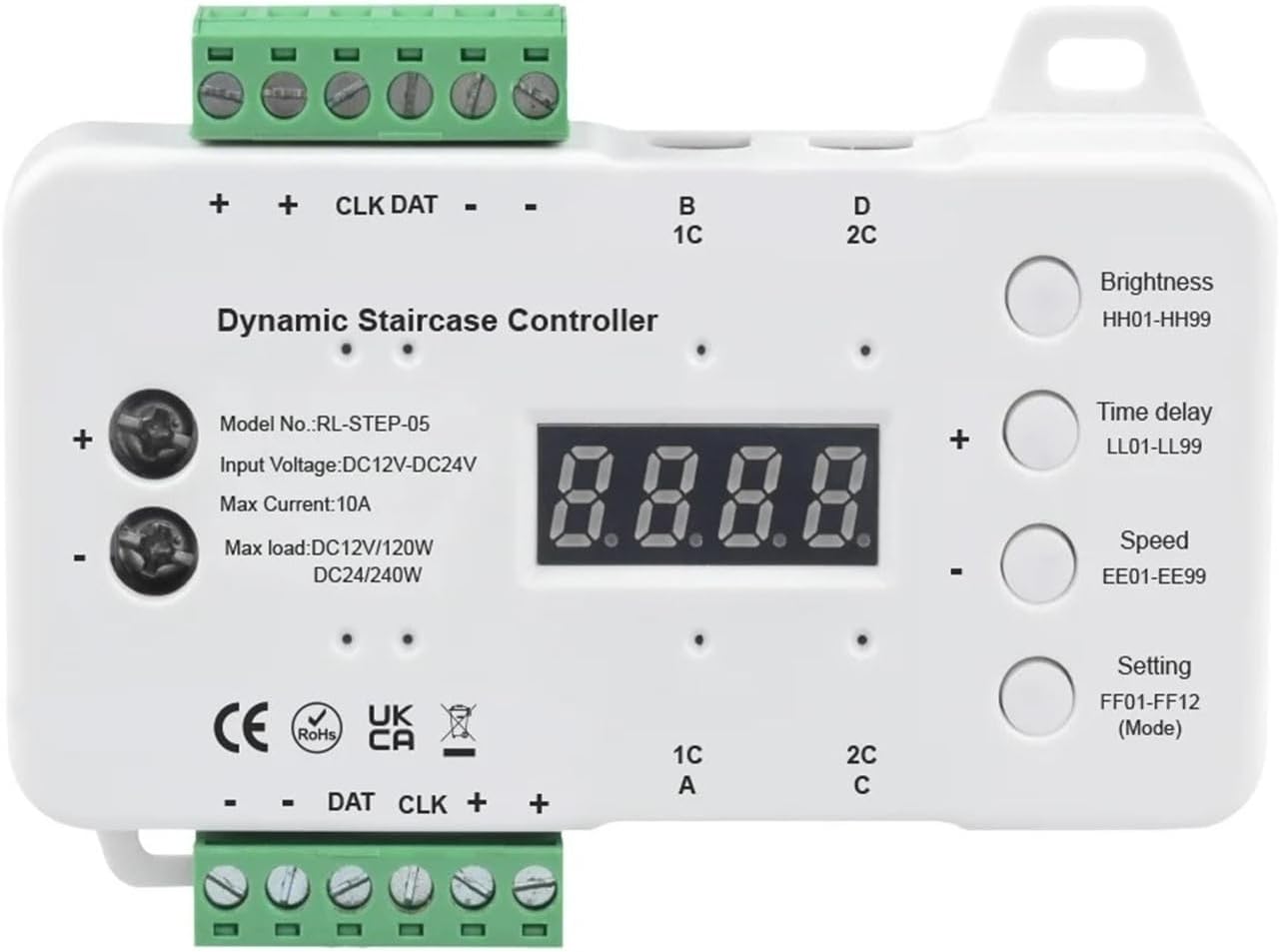 Stair Light with Motion Sensor Switch DC 12V 24V LED Light with House Step Stair Lighting(STEP-05 16 Steps)