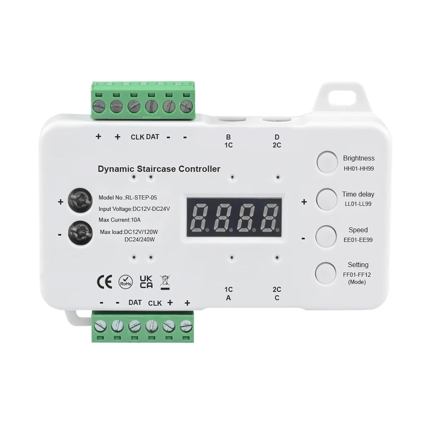 Stair Light with Motion Sensor Switch DC 12V 24V LED Light with House Step Stair Lighting(STEP-05 6000K Kit 16)