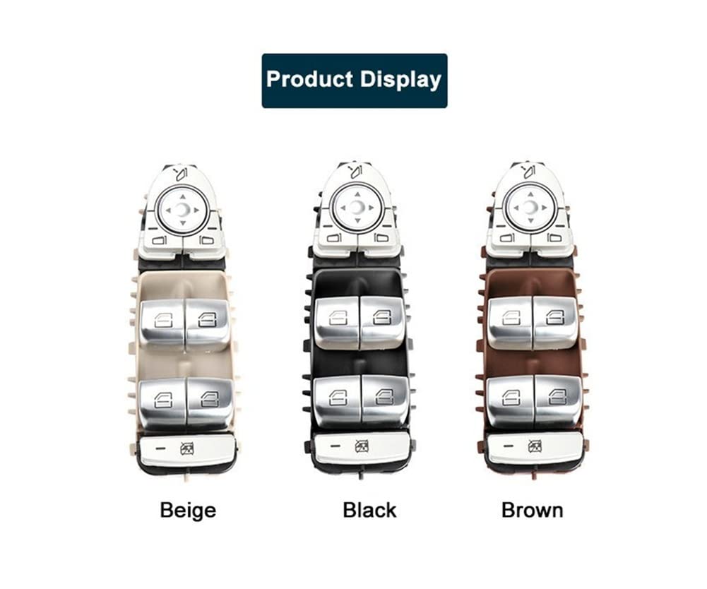 Fensterheber Schalter Für Mercedes C-Klasse & GLC | Originalgetreue Abdeckungen | 2er Set