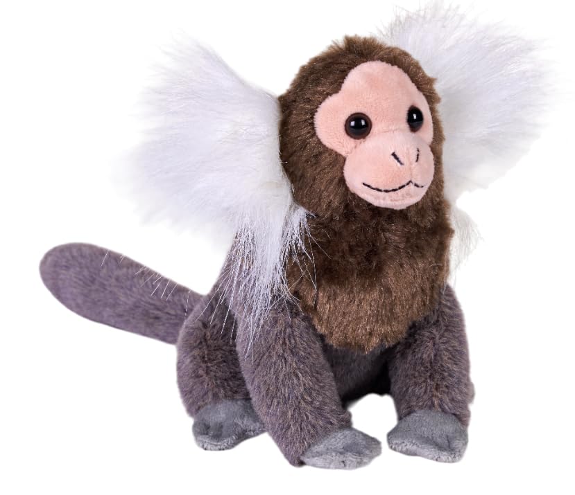 Wild Republic Rainforest Common Marmoset, Stuffed Animal, 6 Inches, Plush Toy, Fill is Spun Recycled Water Bottles