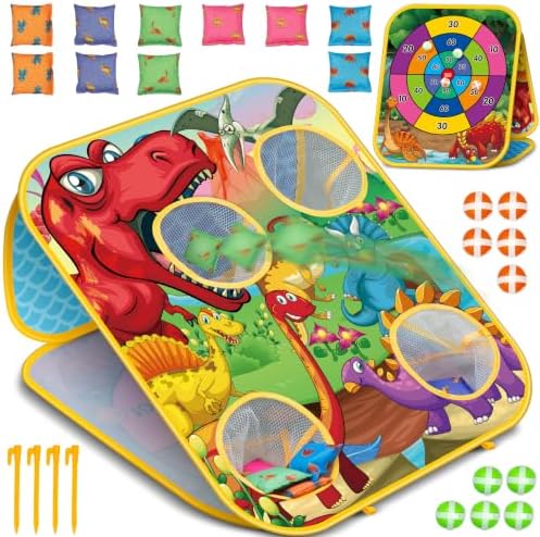 Bean Bag Toss Game for Kids – Cornhole Board Outdoor Toys for Toddlers -Party Activities Carnival Outside Yard Backyard Beach Lawn Games Toy for Kid Boys Girls Age 3 4 5 6 7 8 Year Old Birthday Gifts