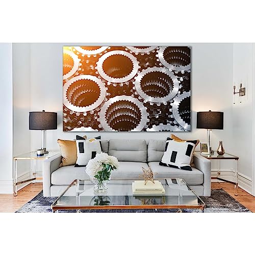 Impression sur toile ZELLART Gear Wheels №SL751 tableau industriel 60x40 cm