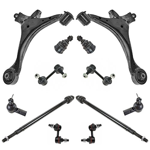 TRQ Front and Rear Steering & Suspension Kit Ball Joint Control Arm Sway Bar Stabilizer Link Tie Rod Compatible with 2001-2005 Honda Civic