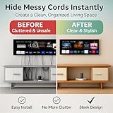 in-Wall Cable Management kit, Cord Hiding for Wall, Hide TV Wires When Mounting A TV, Includes Power & Low Voltage Cable Management, Includes Hole Saw Drill Attachment for Easy Install