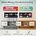 in-Wall Cable Management kit, Cord Hiding for Wall, Hide TV Wires When Mounting A TV, Includes Power & Low Voltage Cable Management, Includes Hole Saw Drill Attachment for Easy Install