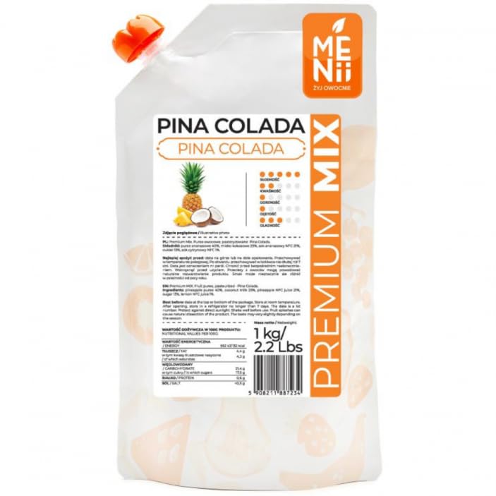 Puré premium de piña colada, pulpa de piña y coco, batidos, condimentos para bebidas, postres, helados, pasteles, limonada, cócteles, postres, batidos, batidos