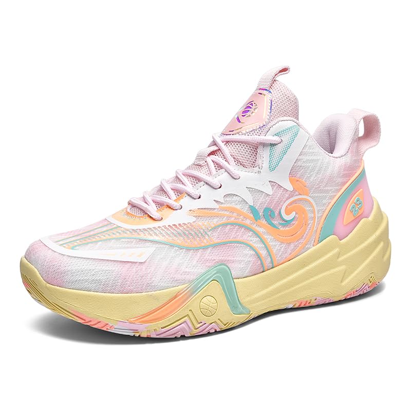 KIUSMETY Womens Mens Basketball Shoes Breathable Colorful...