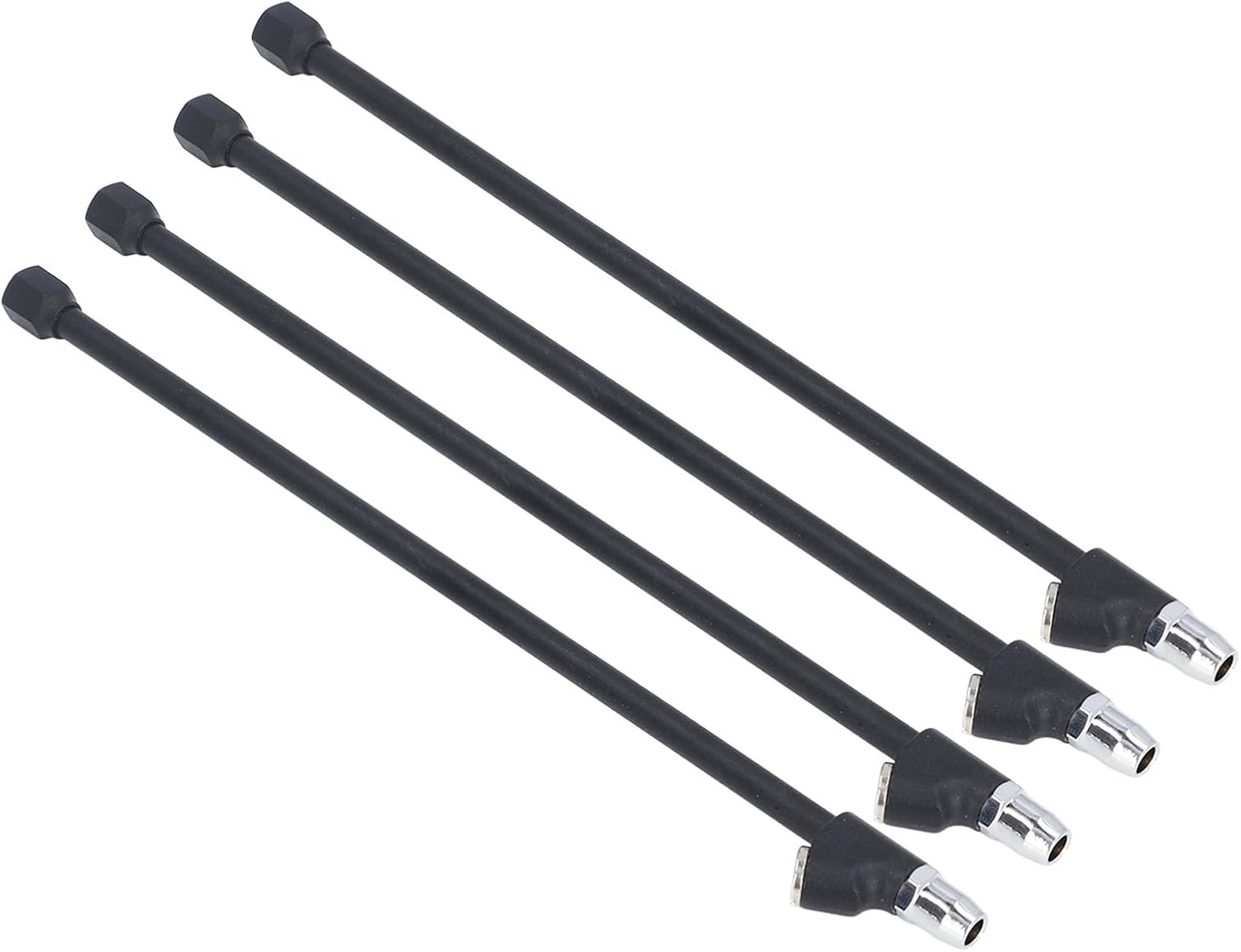 Yosoo Health Gear 4PCS 14 Inch Extended Reach Air Chuck, Dual Head Straight Foot, 1/4in FNPT Thread, for RV Truck Tire Inflation