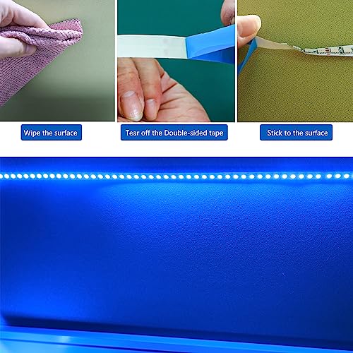 Tesfish 12V RGB LED Strip Lights, 5M 600 LEDs SMD 5050 LED Light Strip IP20 Color Changing LED Rope Light for Bedroom Kitchen - Image 4