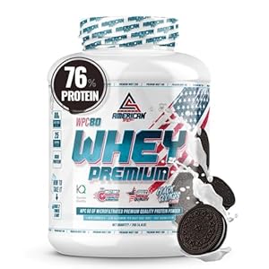 Premium Proteine whey | Boisson protéinée | Prisse de Masse Musculaire | Protéine Pure WPC80 | L-Glutamine | Kyowa Quality® (2 kg, Oreo)