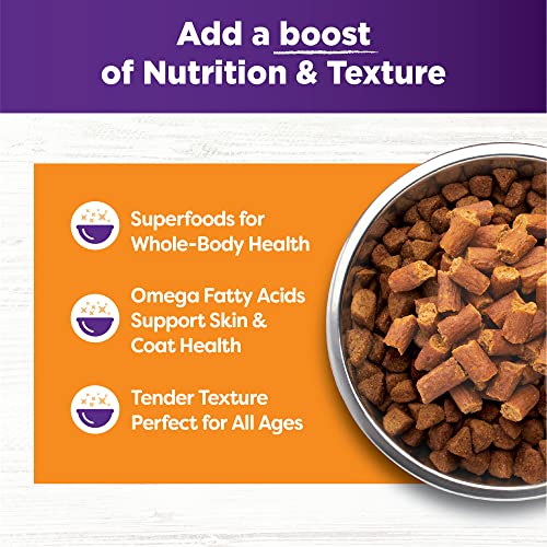 Image of Wellness Tender Toppers (Previously Bowl Boosters), Grain-Free Natural Dog Food Toppers or Mixers, Made with Real Meat (Turkey & Chicken, 2-Pound Bag) (Pack of 2)