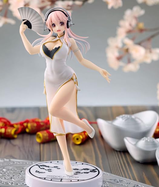 Super Sonico White China Dress Version Figura 21 cm Super Sonico Trio-Try-it