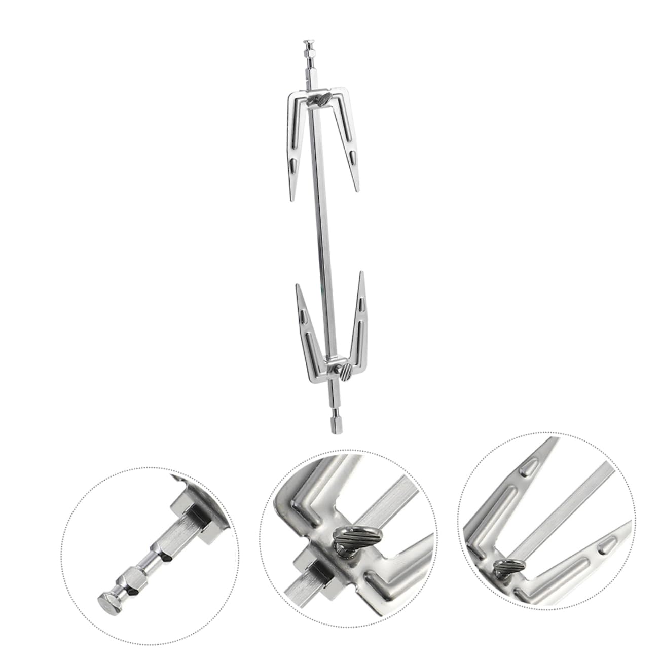 VICASKY 3pezzi Forchette per Barbecue in Acciaio Inossidabile per Grigliata Facile Forchette per Friggitrice ad Aria Utensili da Campeggio Resistenti per Barbecue e Ristoranti