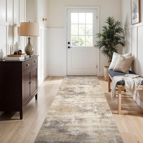 3x7 Kitchen Washable Runner Rug - Hallway Runner Rug with