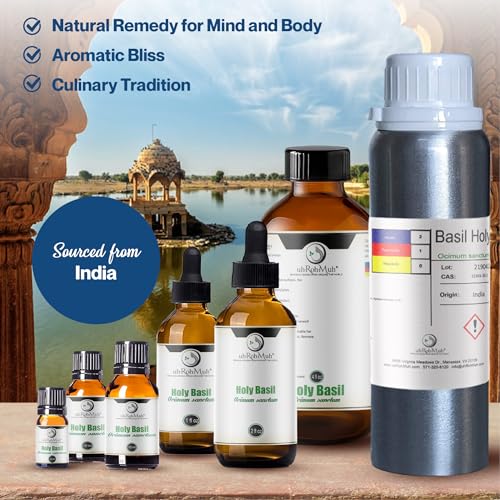 Aceite Esencial de Albahaca Holy Basil 4oz Puro miniatura 3