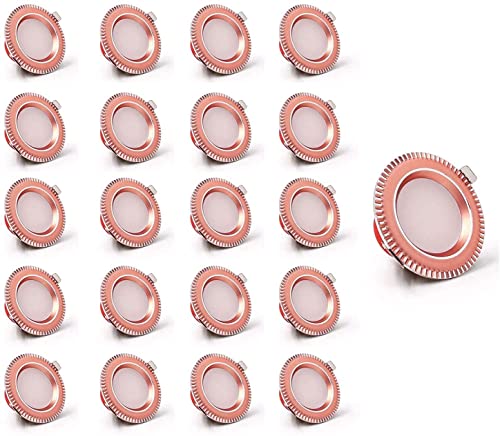Foco empotrable de techo para escenario y pasillos, kit de 20 luces LED de 60mm 2