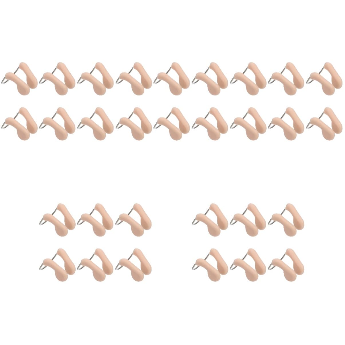 Toyvian Nasello da Nuoto Nuotatori Tipo Clip di Protezione del Naso Nasale Protettore Pincher Naso per Il Nuoto Stringinaso Impermeabile Nasello Nuoto Beige