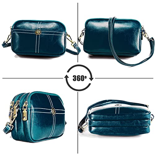 Vrouwen kleine crossbody tas echt lederen portemonnee casual designer schoudertas met grote capaciteit voor dames - Image 4