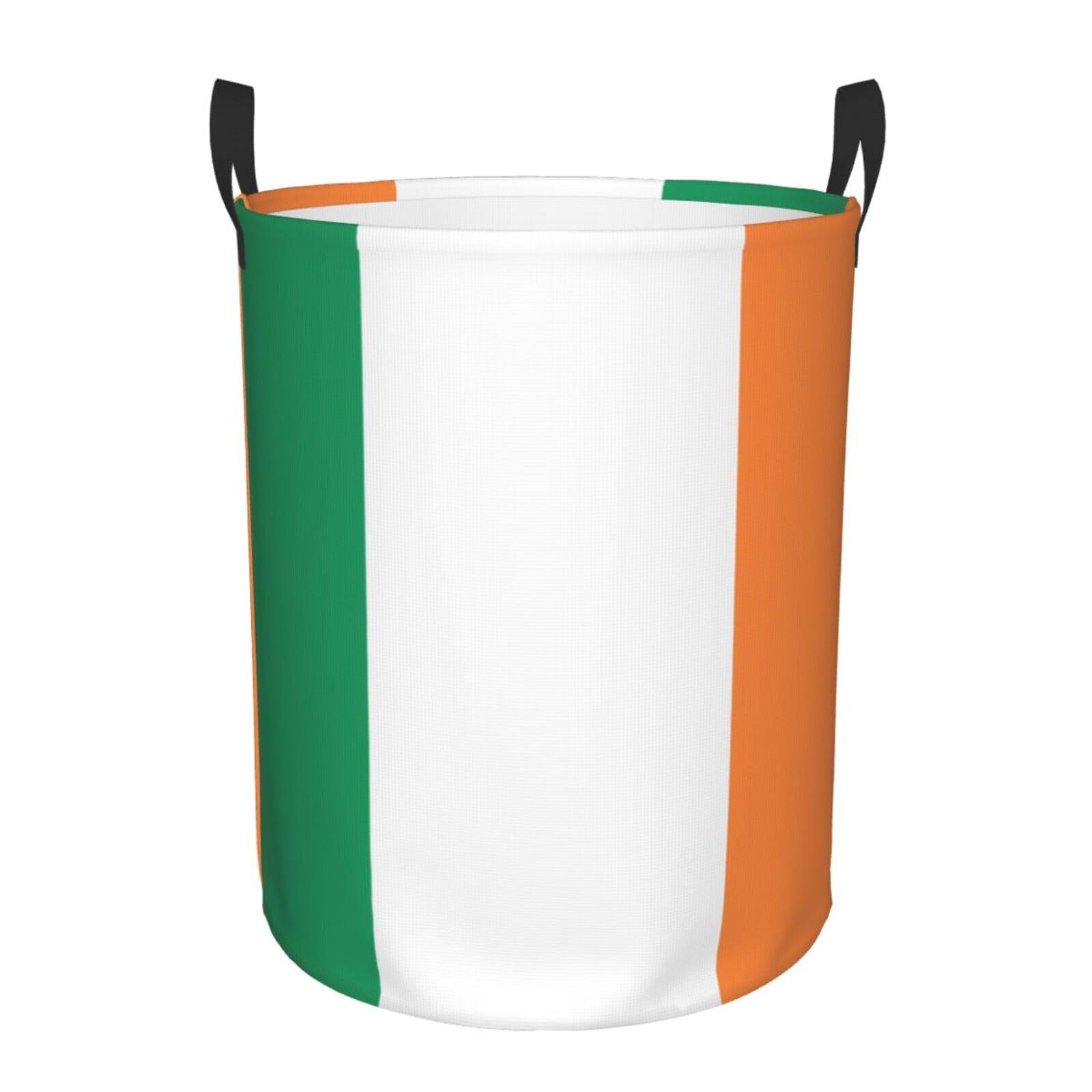 M Collapsible Irish flag Print Circular Hamper Round
