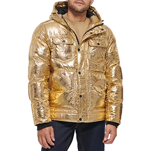 Image of Levi's Men's Performance Hooded Puffer Trucker Jacket (Regular & Big & Tall Sizes)