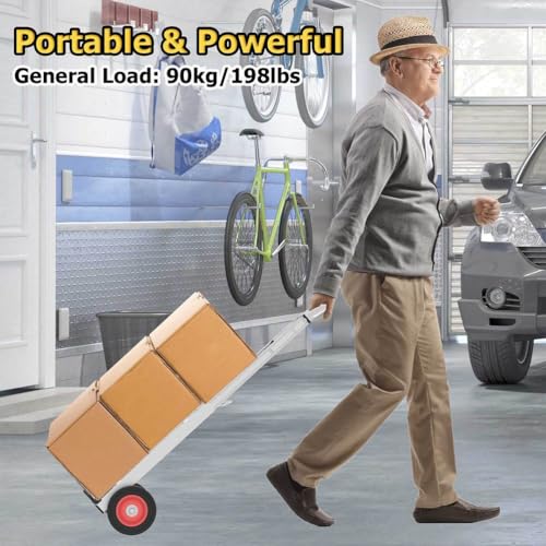 Carretilla plegable de acero para uso pesado con ruedas plegables miniatura 2