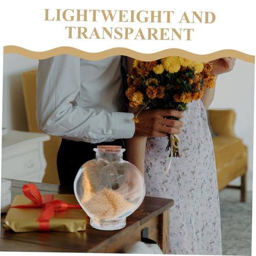 Vases Cœur en Verre pour une Cérémonie du Sable de Mariage Unique - 4