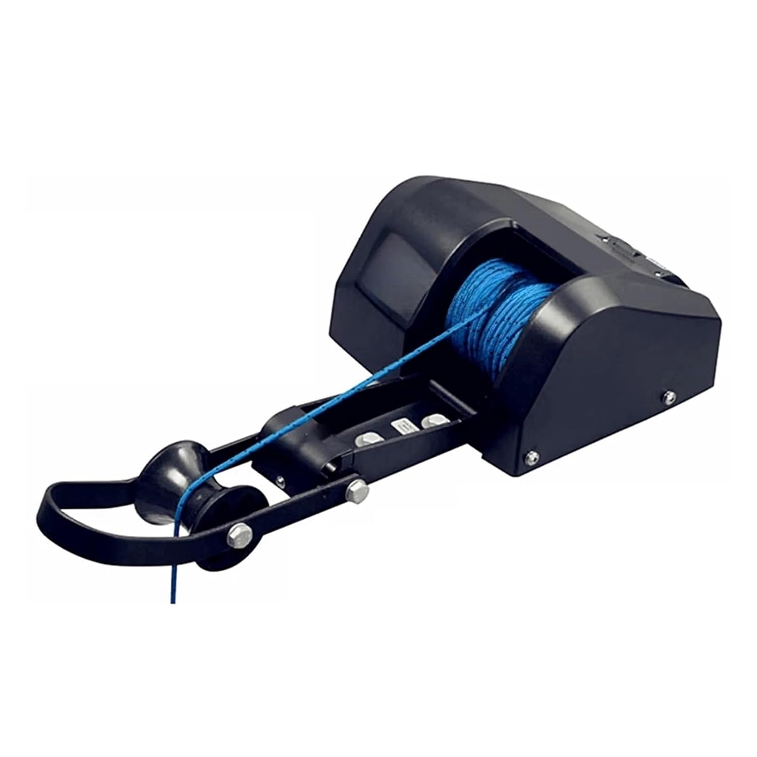 Boat Anchor Winch 12V Electric Windlass Electric Anchor for Ships and Yachts with Remote Control(Black)