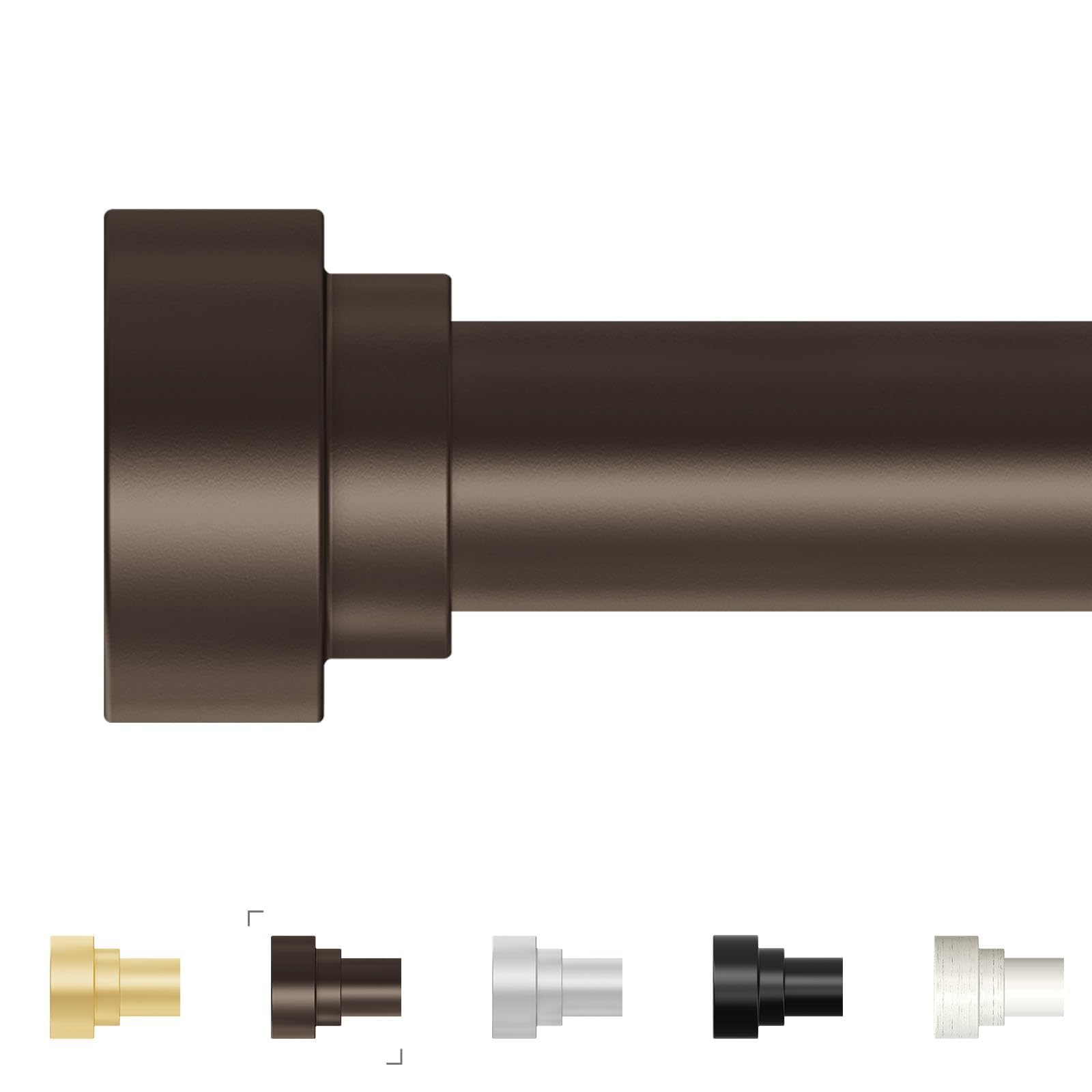 Extra Long Curtain Rods 120 to 170 Inch(10-14ft),1Inch Bronze Adjustable Extra Long Curtain Rod,Heavy Duty Decorative Window Curtains Rod for Bedroom