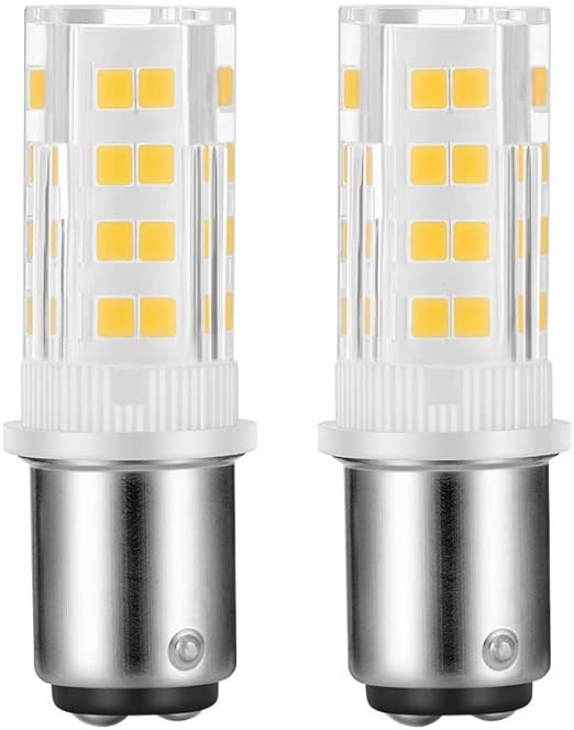 XMolin 2Pack Sewing Machine Light Bulb Double Contact Warm White 2700