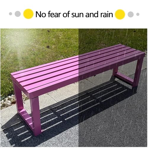 Banc d'extérieur sans dossier résistant aux intempéries 120 cm