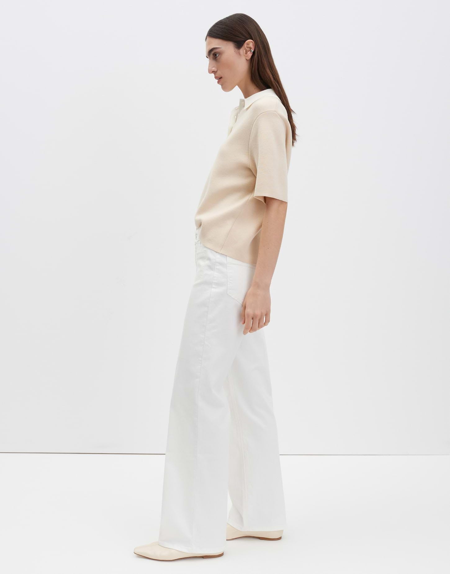 someday Damen Flared | Carie French Flared Jeans aus BCI Cotton Mix Mid Rise