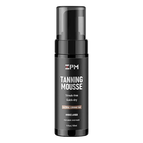 Mousse autobronceador con bronceador, mousse autobronceador sin sol, espuma autobronceadora para un aspecto natural, bronceado sin rayas, 5 onzas