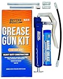 Better Boat Manual Mini Grease Gun Kit, 3 Oz Cartridge, Pistol Grip, for Marine Wheel Bearing and Automotive Use