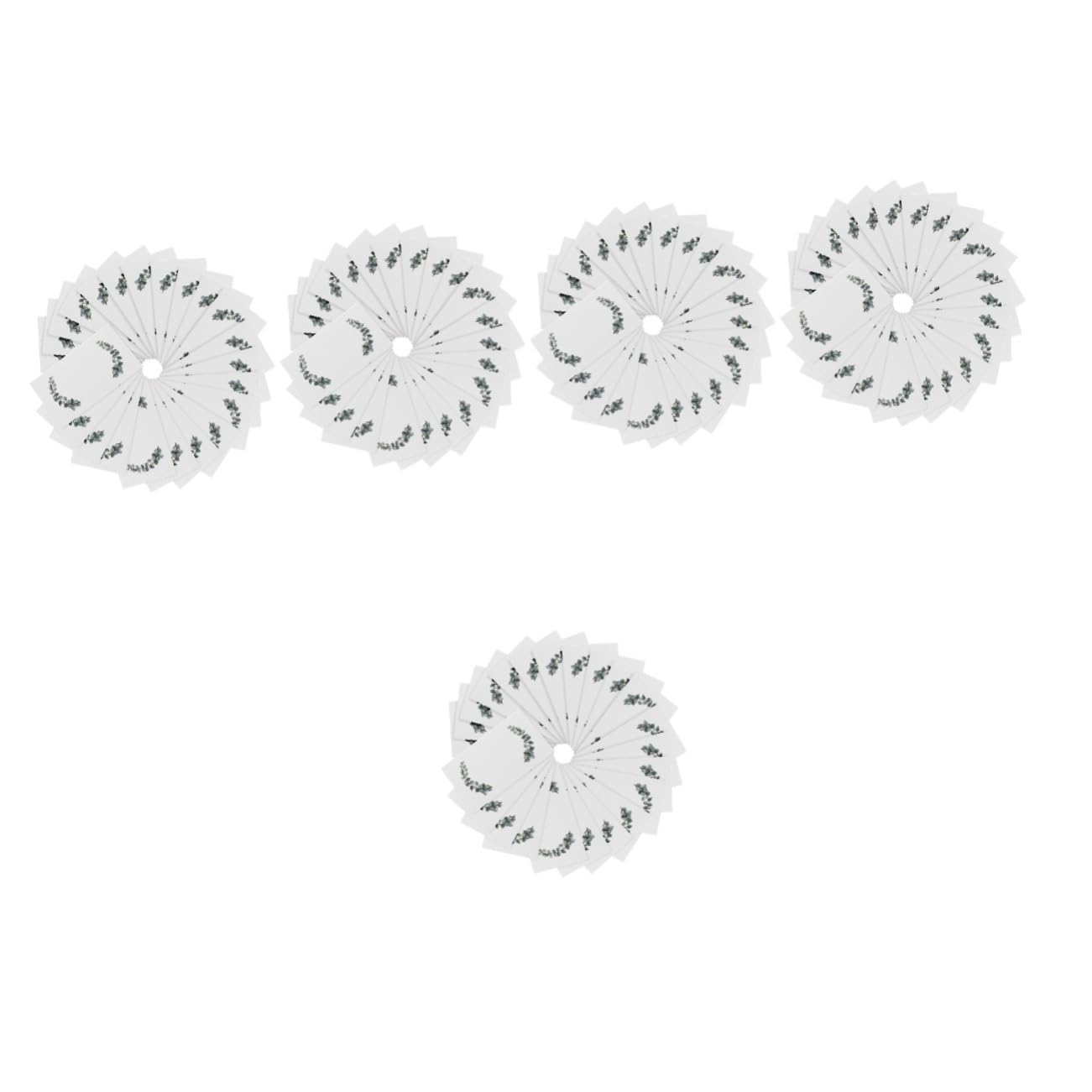 MAGICLULU 500pièces Cartes De Place Pour Mariage Étiquettes Avec Motif De Vertes Nom De Table Décoratif Pour Réceptions Et Événements