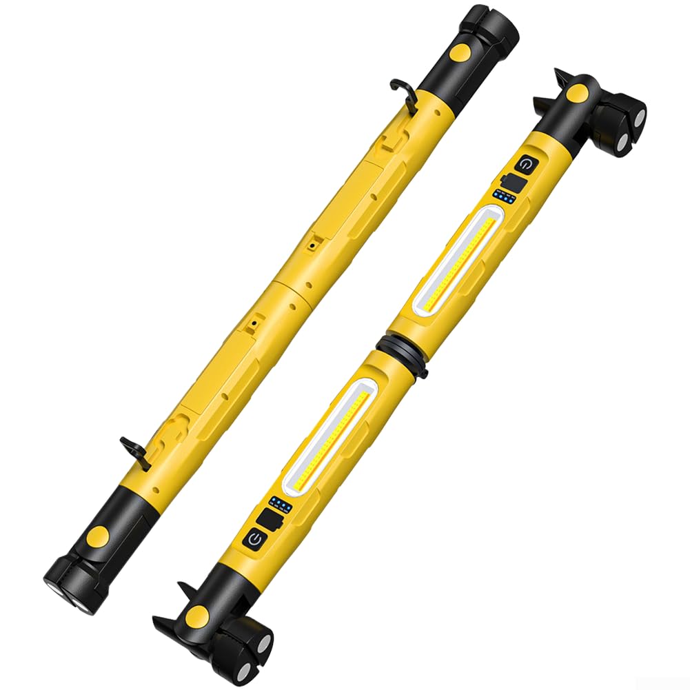 Luce COB Magnetica 5200mAh Gancio Rotante Luce COB Magnetica