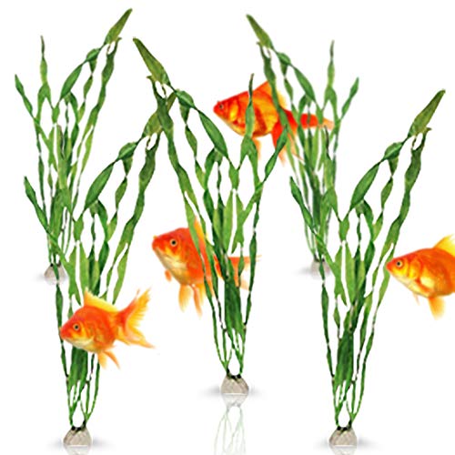 JOR Artificial Aquarium Decor, Creates Lush Forest in Your Tank, Fish Love Exploring Greenery, Creates Untouched Unspoiled Aquatic World, Makes Attractive Barrier for Aggressive Fish, 10-Pcs - Thumbnail 3