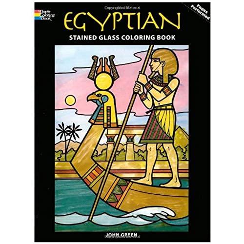 Egyptian Stained Glass Coloring Book (Dover Stained Glass Coloring Book)