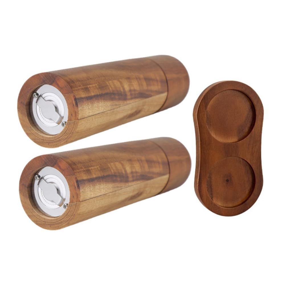 Macinino Pepe Manuale in Legno Cilindrico con Nucleo Ceramico